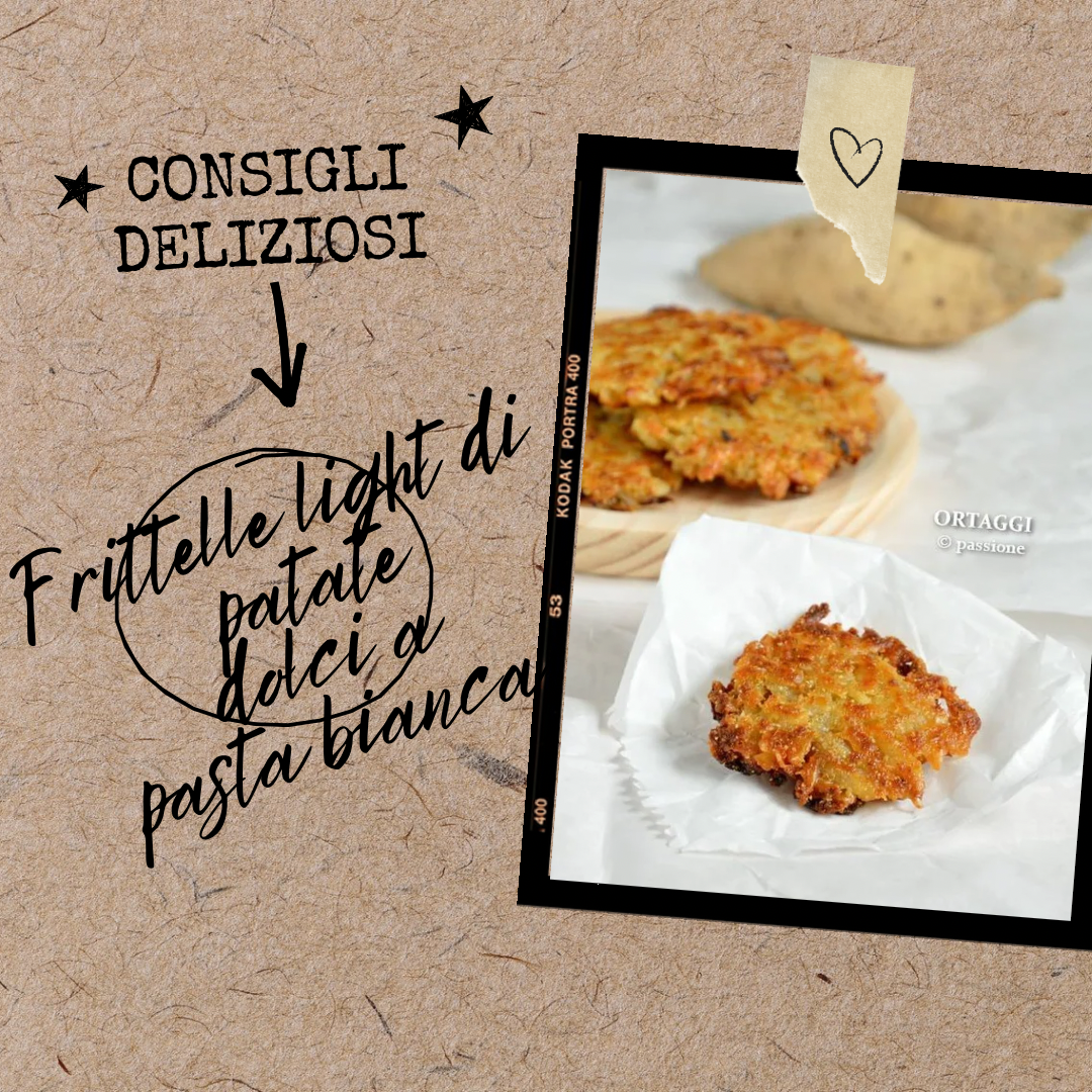 frittelle light di patate dolci 