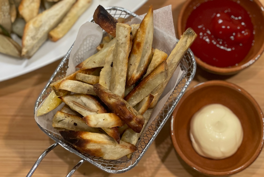 CHIPS DI PATATE DOLCI A PASTA BIANCA