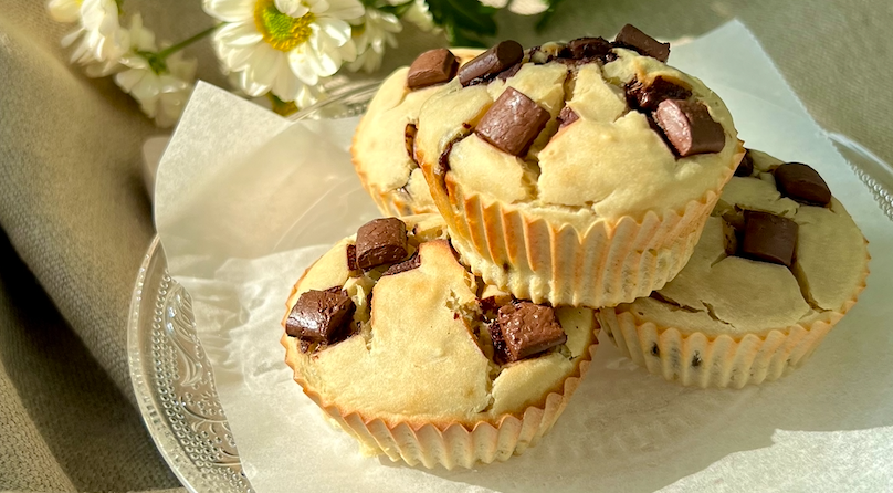 MUFFINS DI PATATE DOLCI A PASTA BIANCA