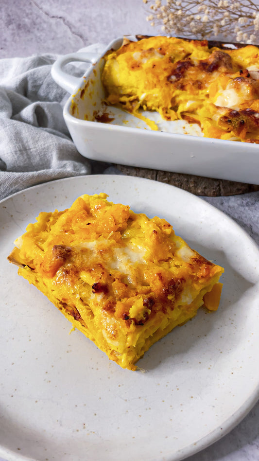 LASAGNE LIGHT CON CREMA DI RICOTTA E ZUCCA